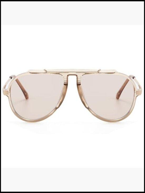 Oversized Aviator Sunglasses UV400 Protection Unisex Pilot Shades main image 5